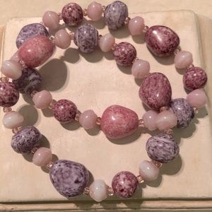 Vintage Joan Rivers Glass Bead Bracelets